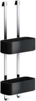 Geesa Frame Doucherek hangend dubbel 25cm Zwart / Chroom 918902-02-06 - thumbnail