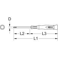 KS Tools 500.7121 Inbusschroevendraaier Afmeting, lengte: 145 mm - thumbnail