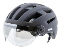 Mirage Helm e-bike 55-58cm zwart nta visier, led, magneetsl. - thumbnail