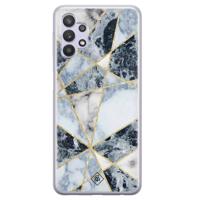 Samsung Galaxy A32 5G siliconen hoesje - Marmer blauw - thumbnail
