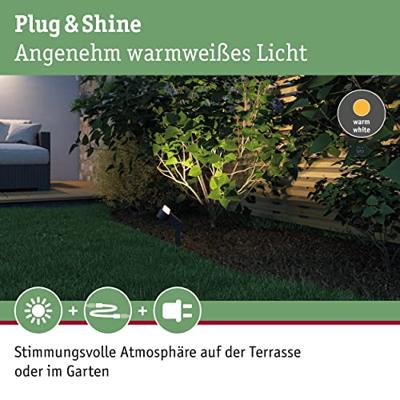 Paulmann Spot ITO horizontal 94544 Verlichtingssysteem Plug&Shine LED-tuinspot LED 6 W Warmwit Antraciet