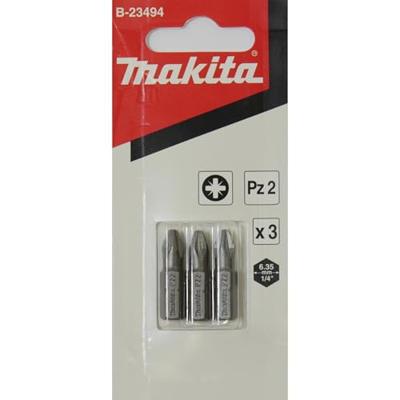 Makita Accessoires Schroefbit PZ2x25mm 3 stuks - B-23494