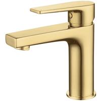 Stijlvolle Gouden Wastafelmengkraan - Ronde Opbouw - thumbnail