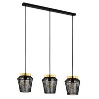 EGLO Escandidos Hanglamp - E27 - 92 cm - Zwart|Geelkoper|Goud - thumbnail