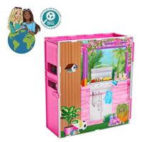 Mattel Barbie vakantiehuis met modepop speelset - thumbnail