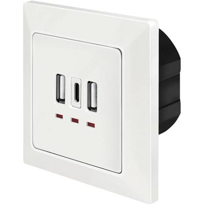 LogiLink PA0254 Inbouwdoos Met USB-laaduitgang Wit LogiLink PA0254 Inbouwdoos Met USB-laaduitgang Wit