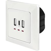 LogiLink PA0254 Inbouwdoos Met USB-laaduitgang Wit - thumbnail