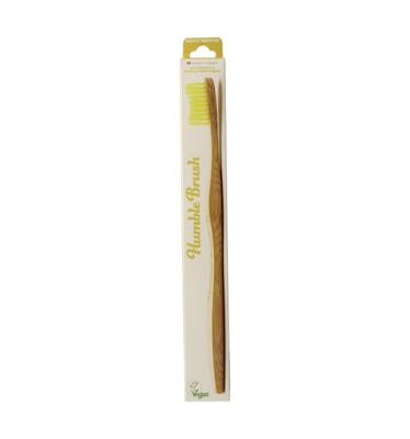 The Humble Co Tandenborstel bamboe medium geel 1 Stuks