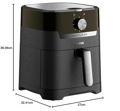 Tefal EY5018 Easy Fry & Grill Airfryer Zwart