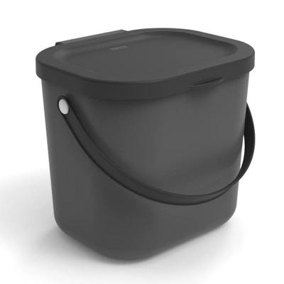ROTHO Albula Anthracite - afvalscheidingscontainer - 6l