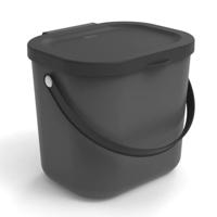 Rotho Albula Afvalbakje 6L Antraciet - thumbnail