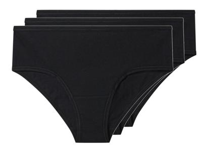 esmara Set van 3 dames onderbroeken (Zwart, M (40/42))