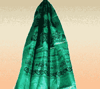 Tibetaanse Katha Sjaal 8 Voorspoedsymbolen Groen - thumbnail