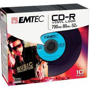 Emtec CD-R Vinyl Look CD-R 700MB 10stuk(s)