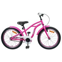 Kinderfiets 20 Inch voor 6-11 jaar oud Donkerroze - thumbnail