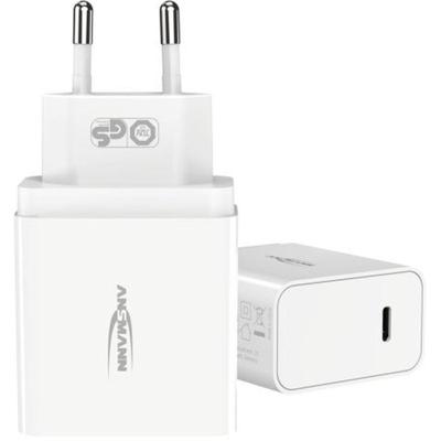 Ansmann Home Charger HC130PD mini USB-oplader 30 W 1x USB-C Wit Binnen Ansmann Home Charger HC130PD mini USB-oplader 30 W 1x USB-C Wit Binnen