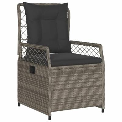 5-delige Tuinset met kussens poly rattan grijs 5-delige Tuinset met kussens poly rattan grijs
