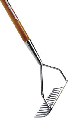 Beugelhark 24 cm met houten steel 160 cm