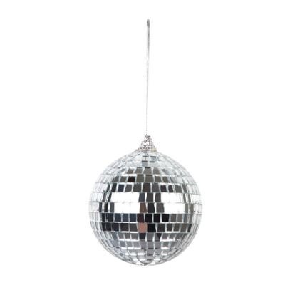 Set zilveren Discoballen - 6 stuks