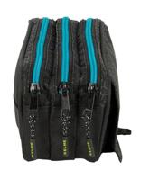 Pennenetui met 3 vakken Kelme Iron Zwart 21,5 x 10 x 8 cm - thumbnail