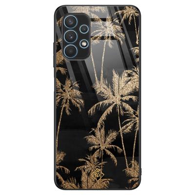 Samsung Galaxy A32 5G glazen hardcase - Palmbomen Samsung Galaxy A32 5G glazen hardcase - Palmbomen