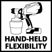 Einhell Power X-Change TC-SY 18/60 Li-Solo Verfspuitsysteem Debiet (max.): 650 ml/min - thumbnail