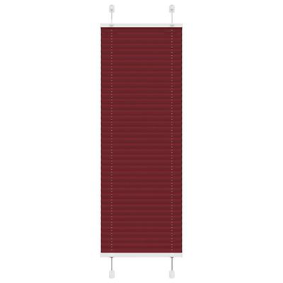 Pliss rolgordijn 45x100 cm stofbreedte 44,4 cm bordeauxrood