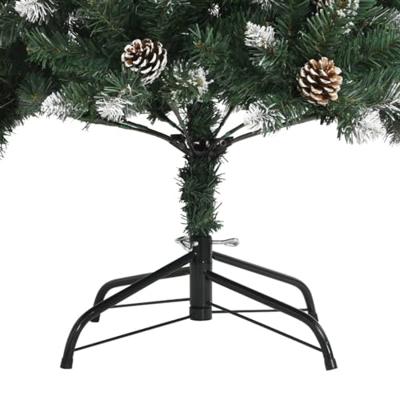 Kunstkerstboom met standaard 180 cm PVC groen