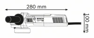 Haakse slijpmach.gws880 125mm - thumbnail