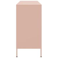 Dressoir 100,5x39x79 cm koudgewalst staal roze - thumbnail