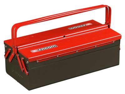 Metalen gereedschapskist - FACOM - BT.9 - 3 Dozen - Zwart - Rood - 20 kg