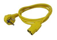 ROLINE stroomkabel, recht IEC-Female, geel, 1,8 m - thumbnail