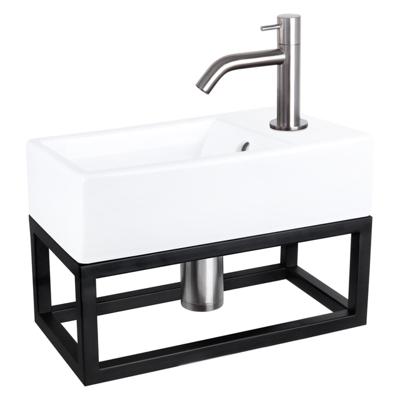 Fonteinset Differnz Force Keramiek en Handoekrek 40x22x11.5 cm Wit Met Gebogen Kraan Mat Chroom Differnz Fonteinset Differnz Force Keramiek en Handoekrek 40x22x11.5 cm Wit Met Gebogen Kraan Mat Chroom Differnz