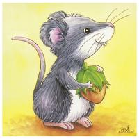 Goki houten blokpuzzel babydieren - thumbnail