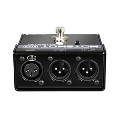 Radial HotShot DM-1 signaalsplitter en mute switch