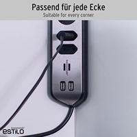 Brennenstuhl 1153590610 Bureaustekkerdoos Zilver, Zwart Randaarde stekker 1 stuk(s) - thumbnail