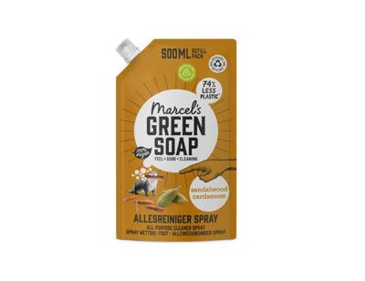 Marcel's Green Soap Allesreiniger spray sandelhout & kardemom navullin 500 Milliliter