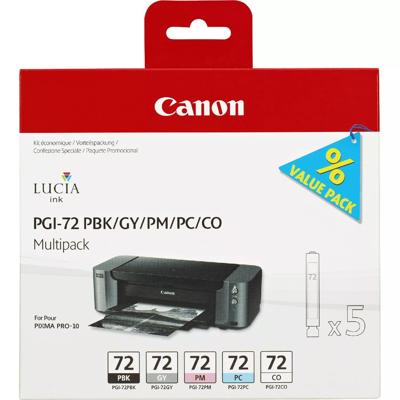 Canon Inktcartridge PGI-72 Origineel Combipack Foto zwart, Foto cyaan, Foto magenta, Grijs 6403B007