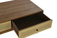 Hoofdtafel DKD Home Decor Spar Rotan (106 x 55 x 46 cm) - thumbnail