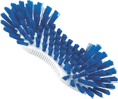 Schrob-borstel kookbestendig blauw
