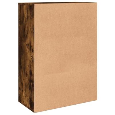 Dressoirs 2 st 60x31x84 cm bewerkt hout gerookt eikenkleurig