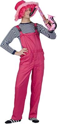 Tuinbroek fluor roze man/vrouw