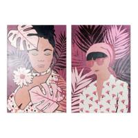 Canvas DKD Home Decor African Pijnboom Canvas 80 x 3 x 120 cm - thumbnail