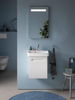 Wastafelonderkast Duravit No.1 Met 1 Deur Rechts 39x34.6x47.8 cm Met Geïntegreerde Greep Mat Wit Duravit