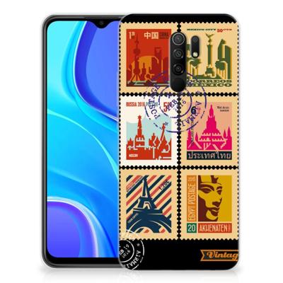 Xiaomi Redmi 9 | Silliconen Back Cover | Postzegels