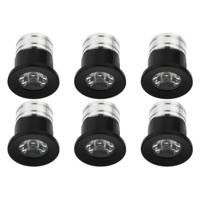 LED Veranda Spot Verlichting 6 Pack - Velvalux - 3W - Natuurlijk Wit 4000K - Inbouw - Dimbaar - Rond - Mat Zwart - Aluminium - Ø31mm - thumbnail