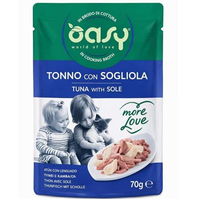 OASY More Love Tuna with sole - nat kattenvoer - 70g
