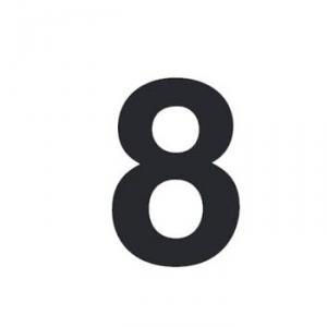 RZB 99222.003.8 Huisnummerbord Zwart