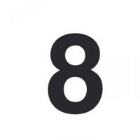 RZB 99222.003.8 Huisnummerbord Zwart - thumbnail