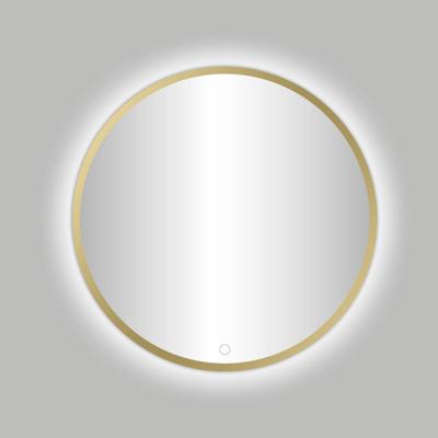 Badkamerspiegel Best Design Venetie Nancy LED Verlichting 80x80 cm Rond Mat Goud